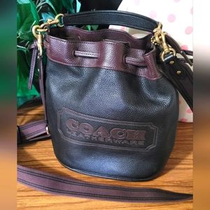 Coach leather bucket purse